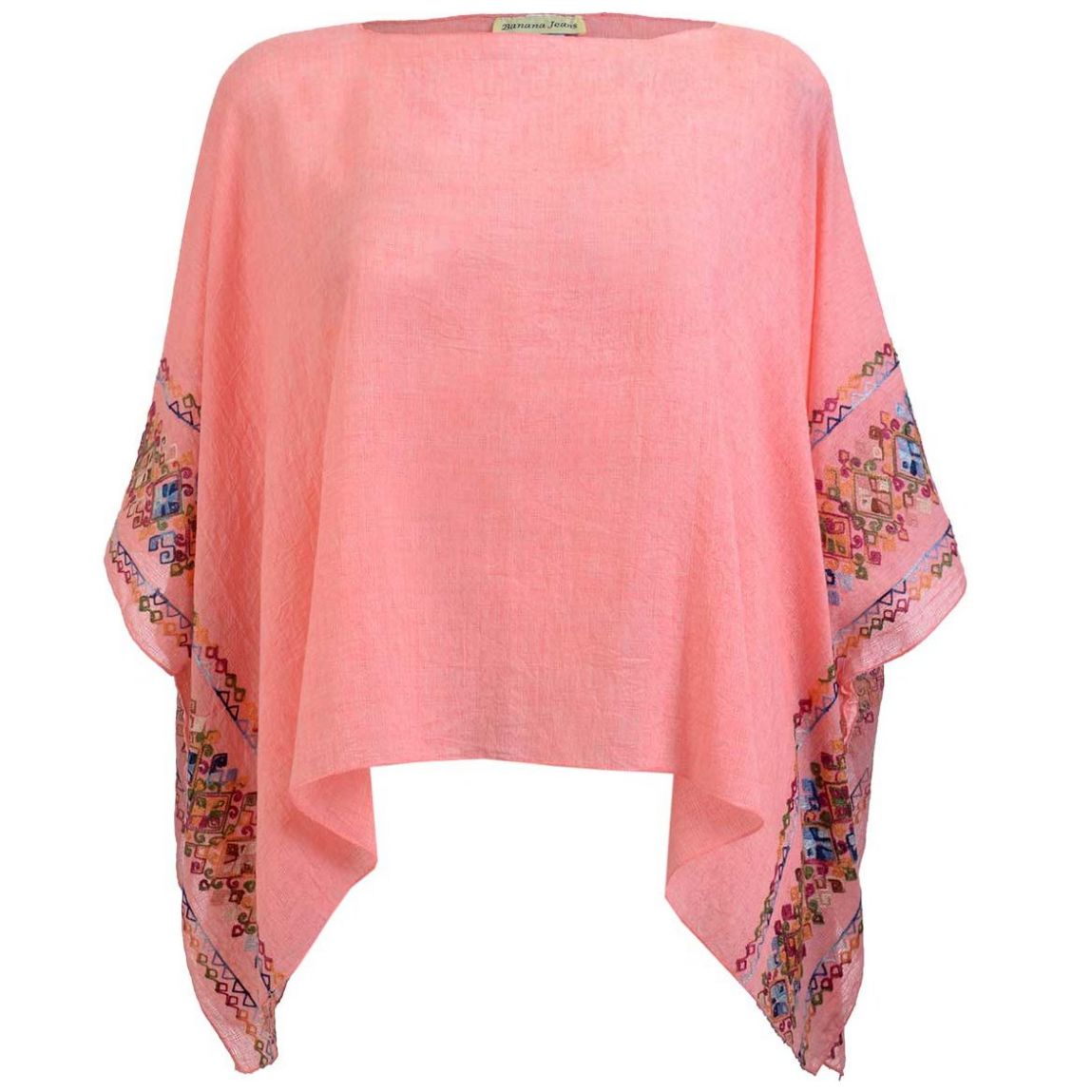 Blusa Cuadrada con Bordado Lateral  Banana Jeans