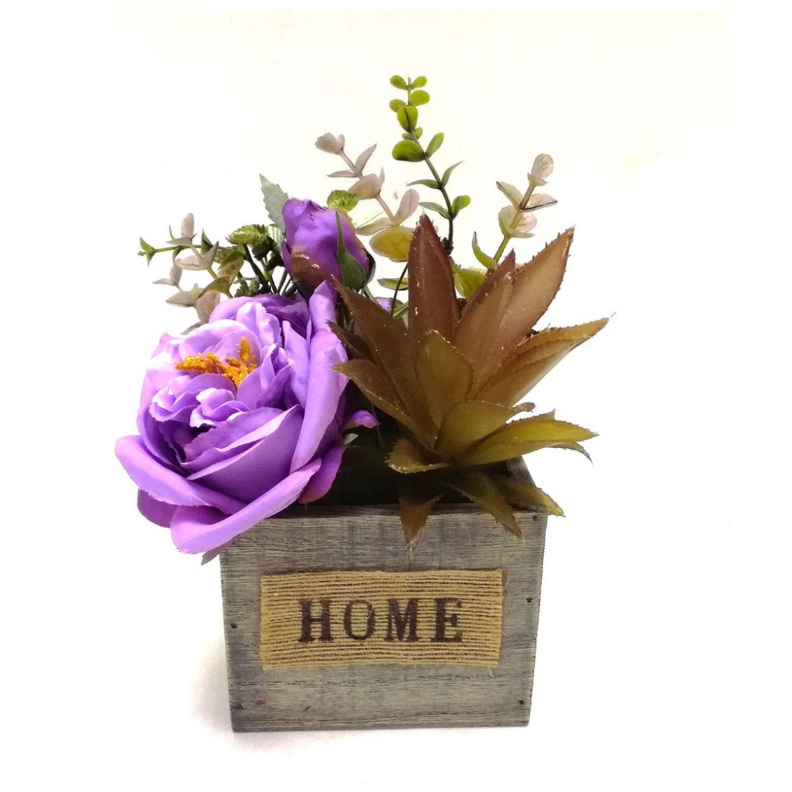Arreglo Flores Artificiales Purple Vintage Home