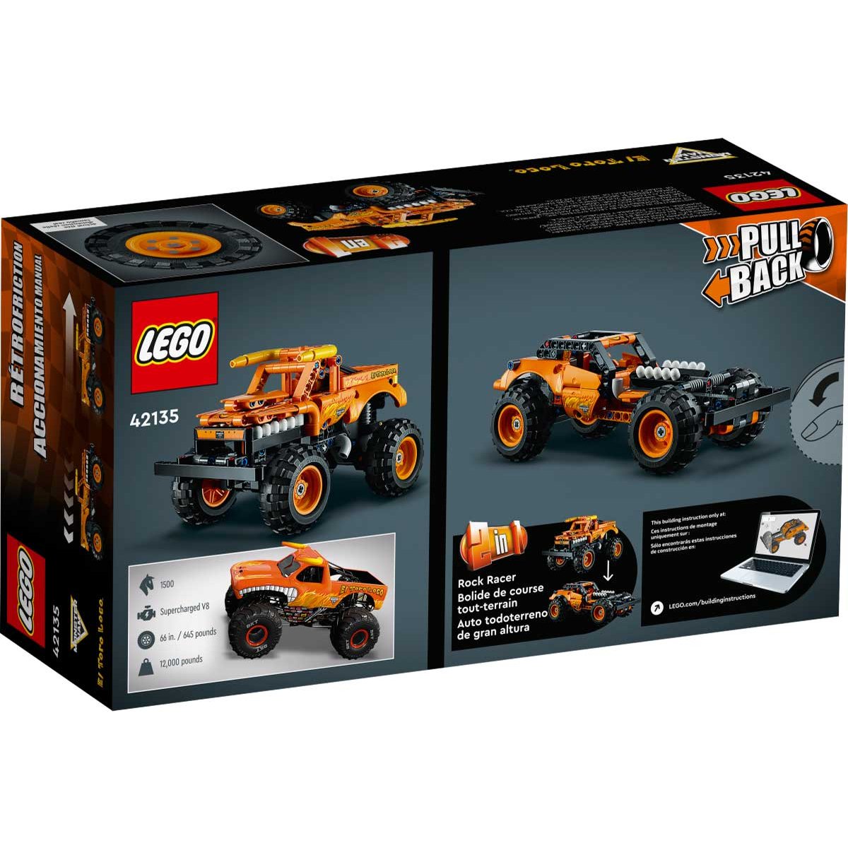 Monster Jam el Toro Loco Lego Technic