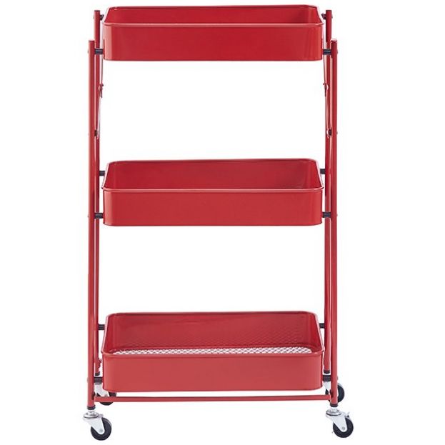 Home Nature Carro de Servicio Rojo