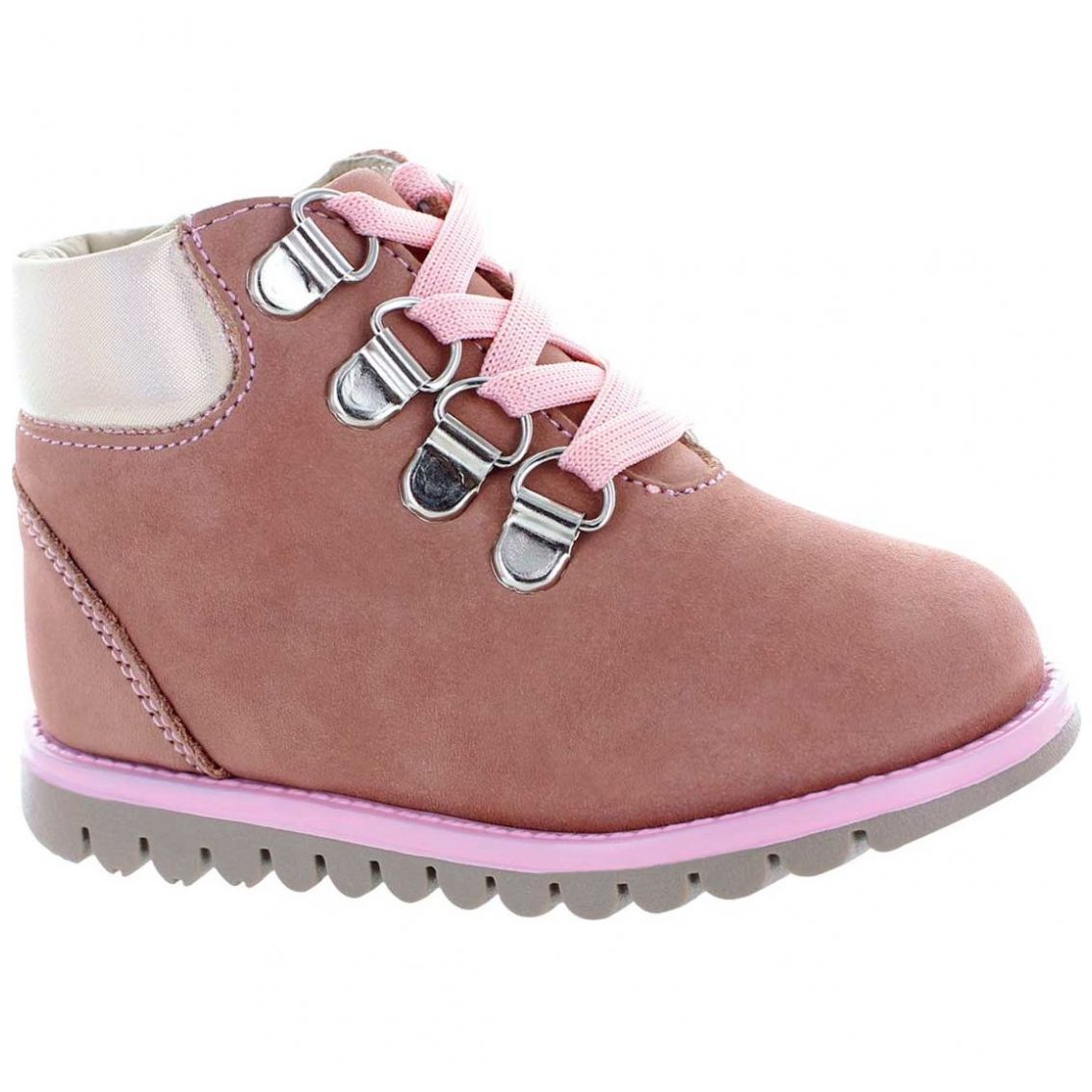 Botín Arizona Agujeta 13-17 Rosa Mini Burbujas para Niña