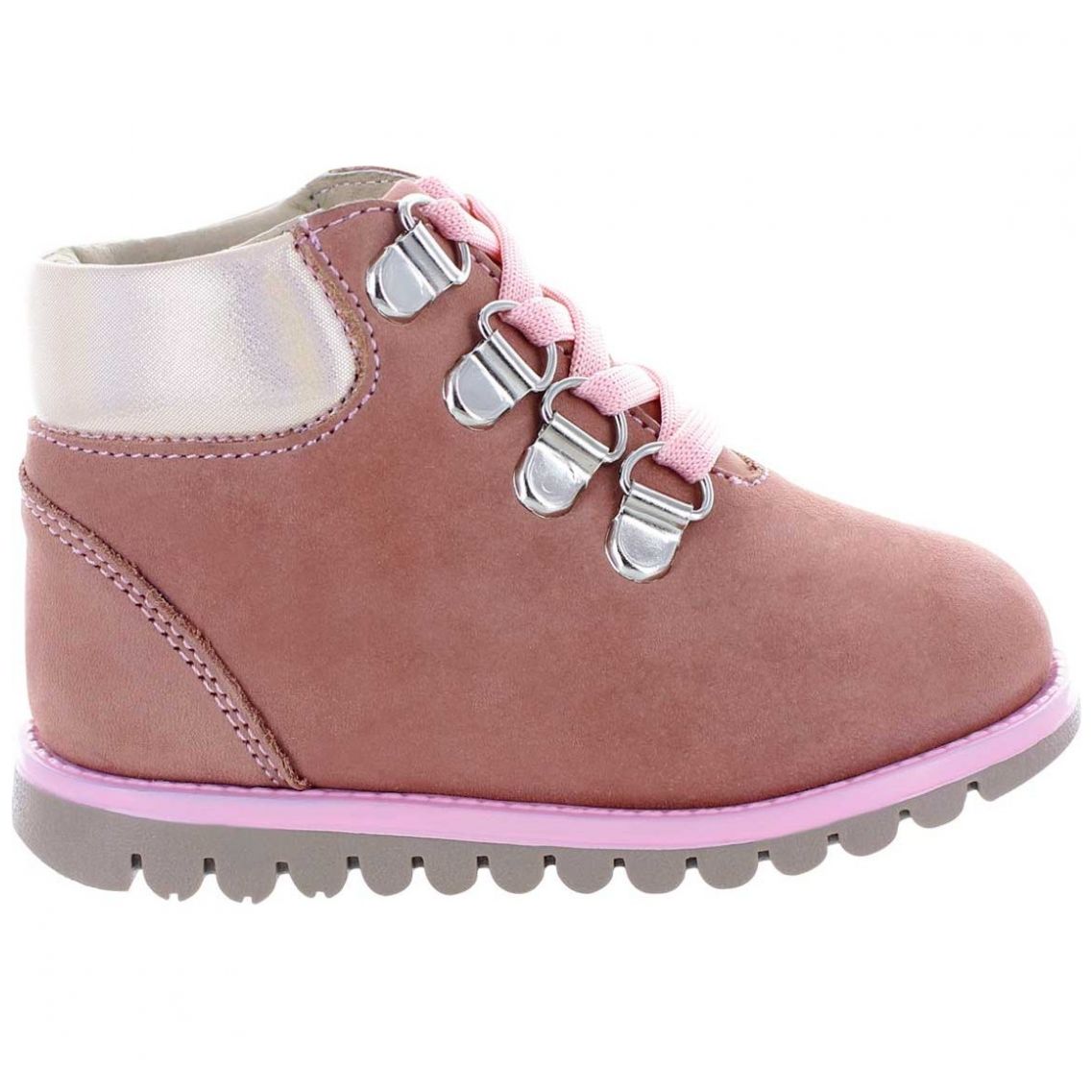 Botín Arizona Agujeta 13-17 Rosa Mini Burbujas para Niña