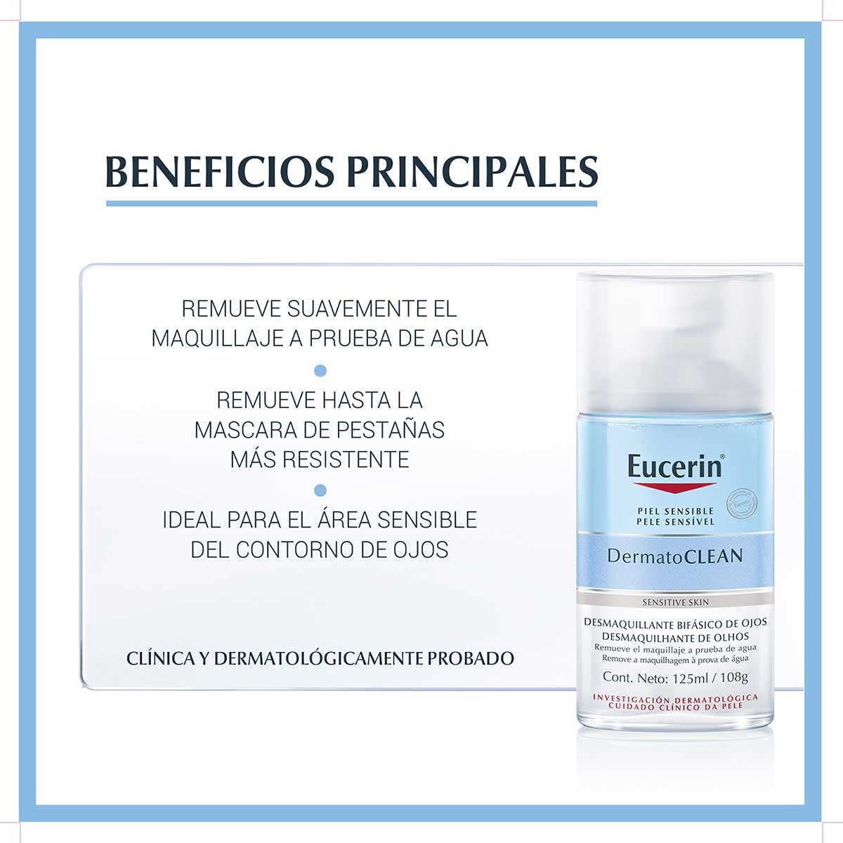Eucerin Dermatoclean Desmaquillante Bifásico    125Ml