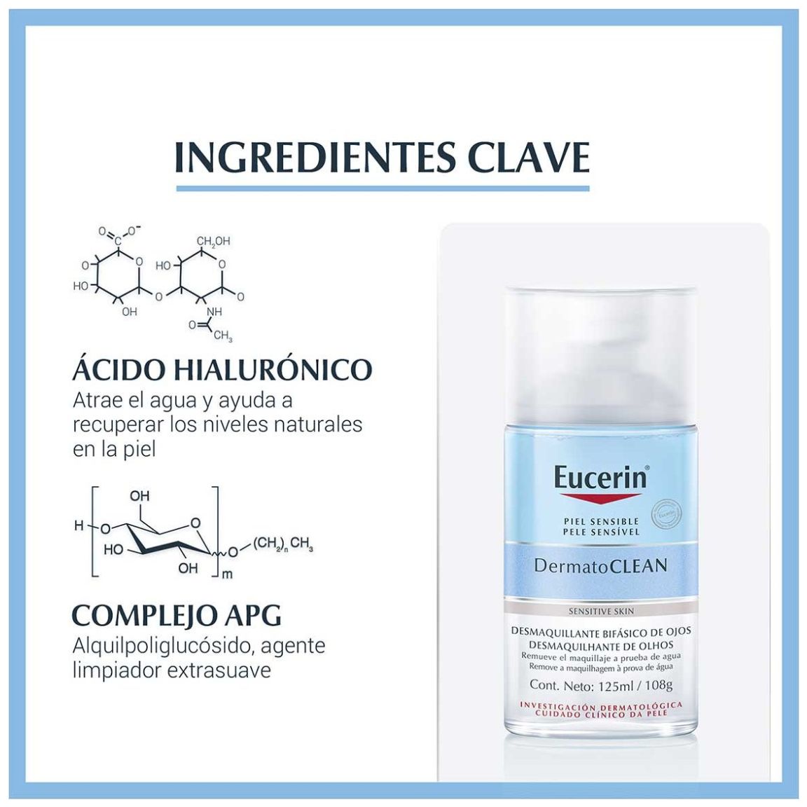 Eucerin Dermatoclean Desmaquillante Bifásico    125Ml