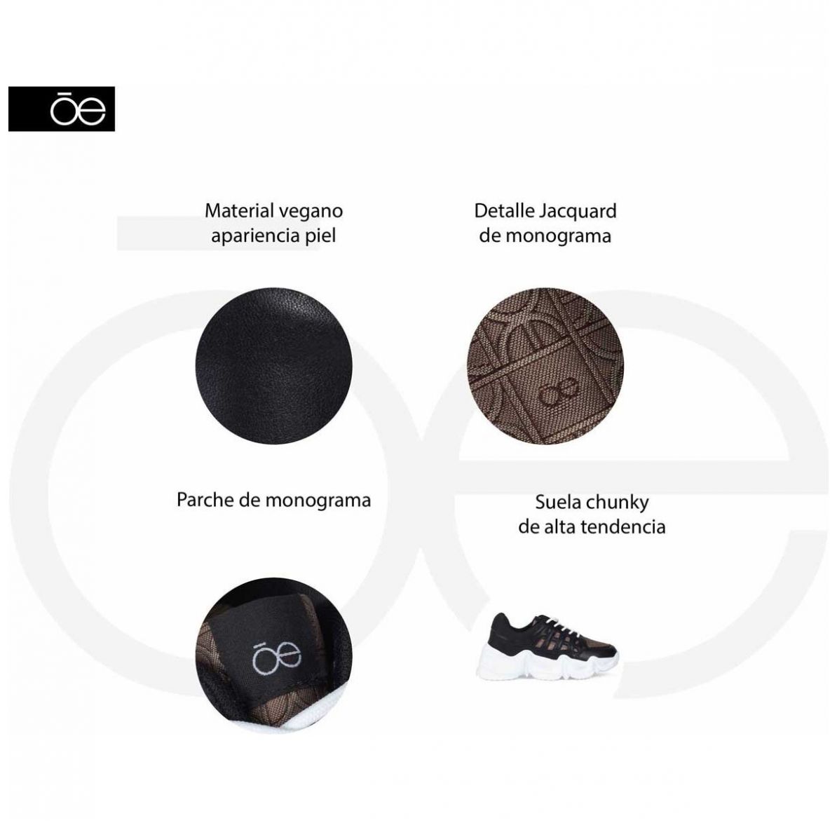 Tenis Chunky Negro Cloe