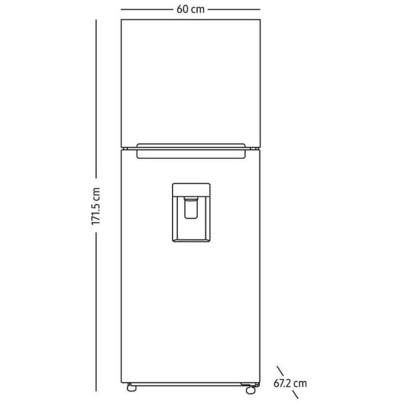 Refrigerador 12P Congelador Superior Rt32A5710S8Em Silver Samsung