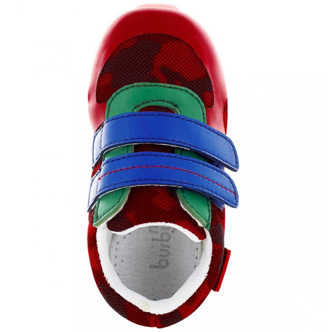 Tenis Bomba Niño con Velcro 13-17 Rojo Mini Burbujas