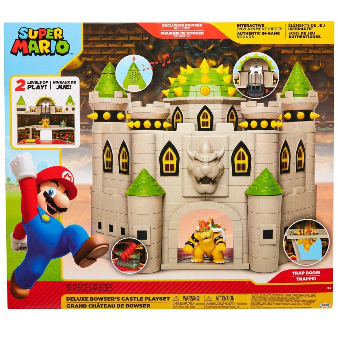 Figura Nintendo 2.5" Bowser Castle Playset