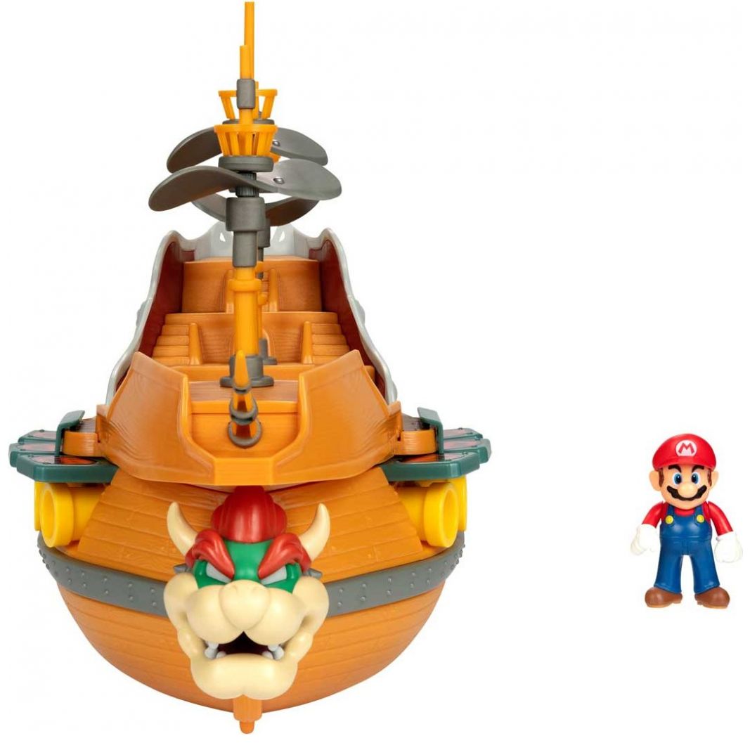 Figura Super Mario Dlx Bowser's Airship Playset