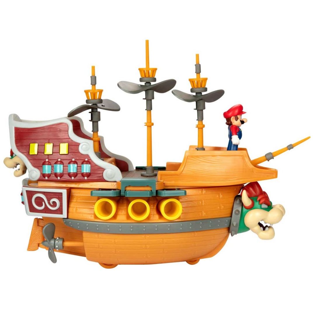 Figura Super Mario Dlx Bowser's Airship Playset