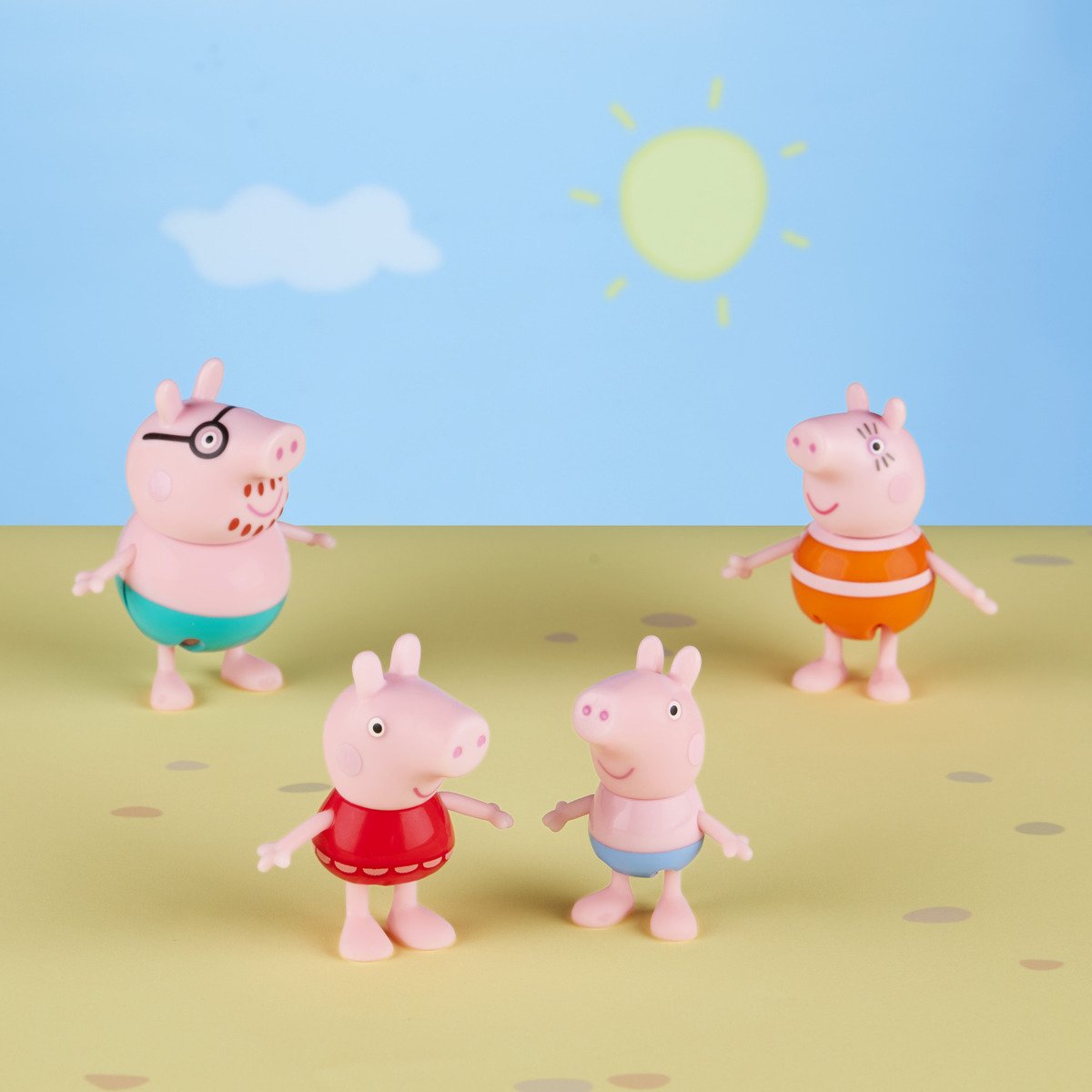  Peppa Pig Toys Peppa's Family Home Combo , juego de casa con 4  figuras y automóvil, juguetes preescolares para niñas y niños de 3 años en  adelante : Juguetes y Juegos