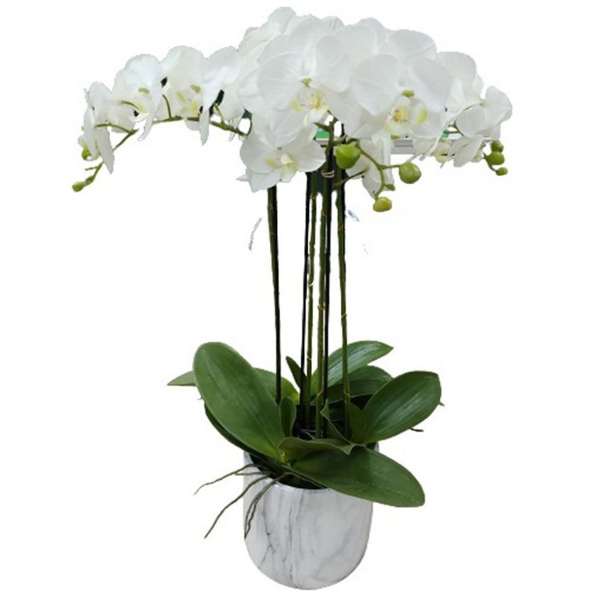 Arreglo Artificial Orchid Withe Vintage Home