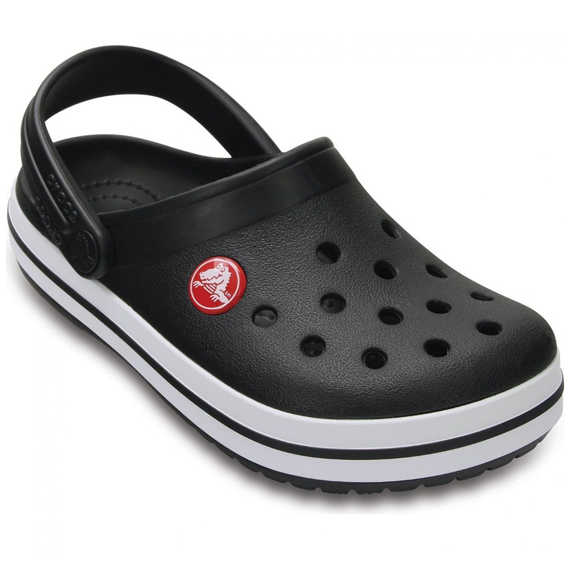 Sueco Croband Clog 15-23 Negro Crocs para Niño