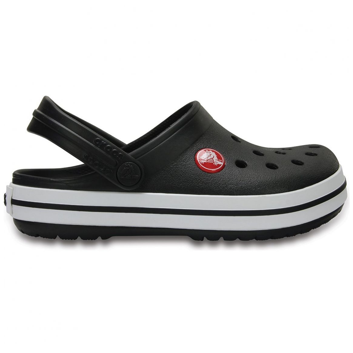 Sueco Croband Clog 15-23 Negro Crocs para Niño