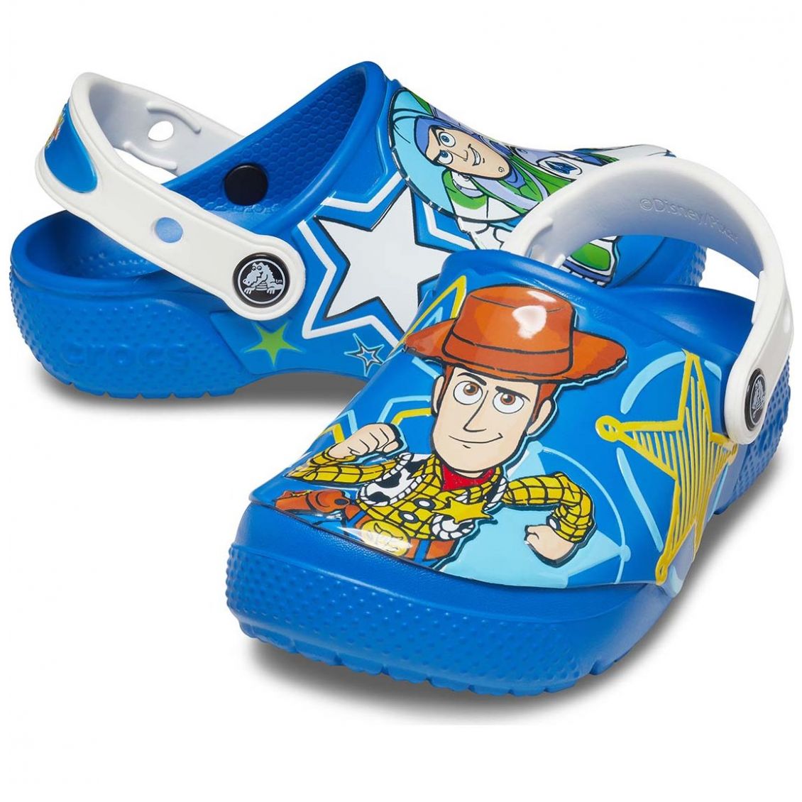 Sueco Classic Clog Toy Story 13-20 Azul Crocs para Niño