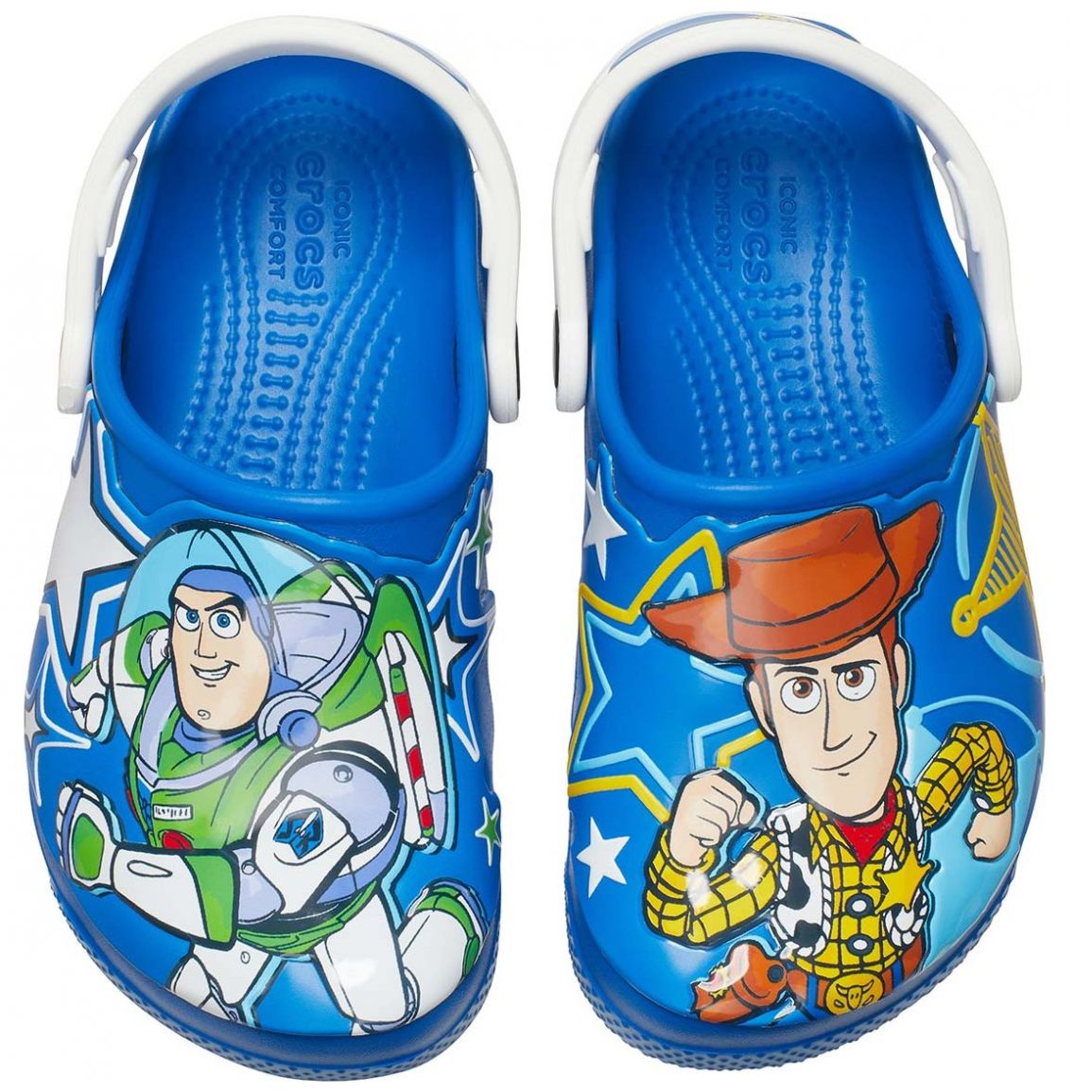 Sueco Classic Clog Toy Story 13-20 Azul Crocs para Niño
