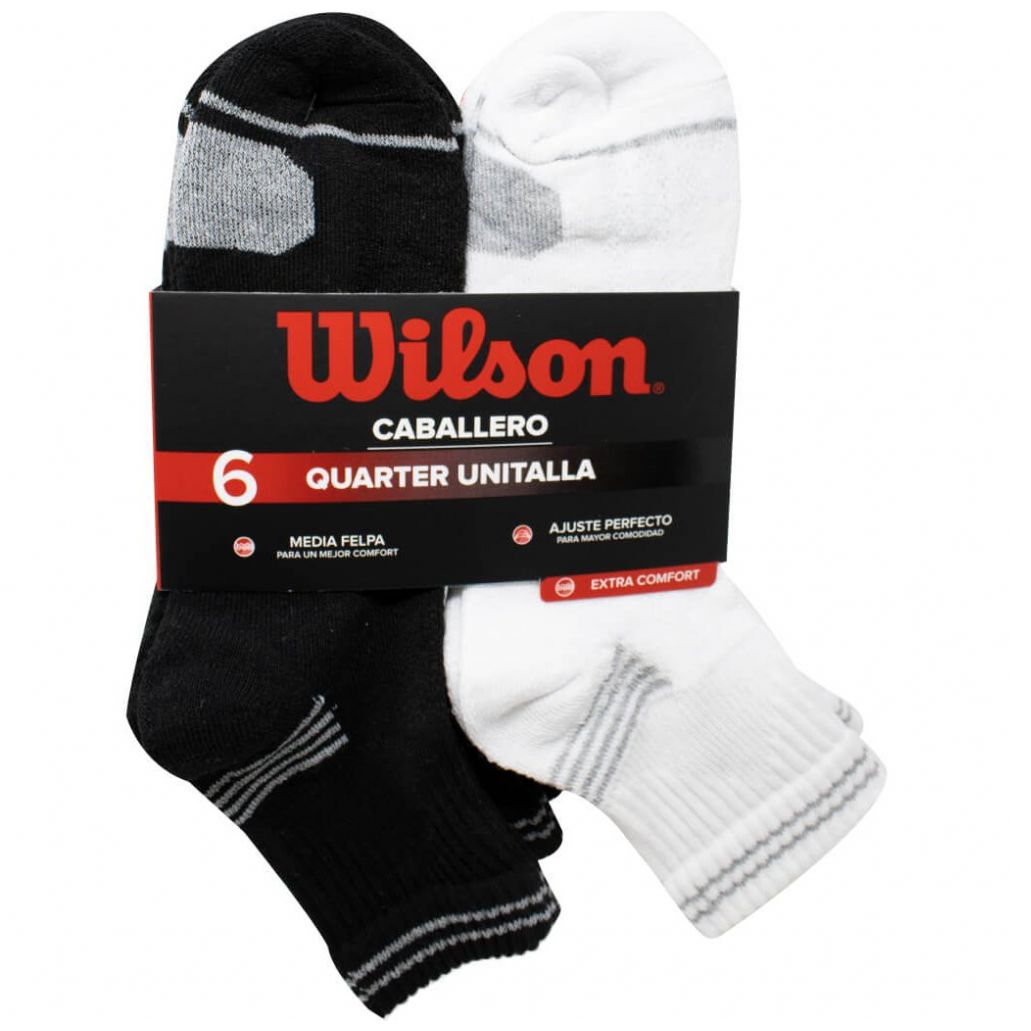 Tines Wilson Quarter de Felpa para Hombre 6 Piezas Combinado B7878