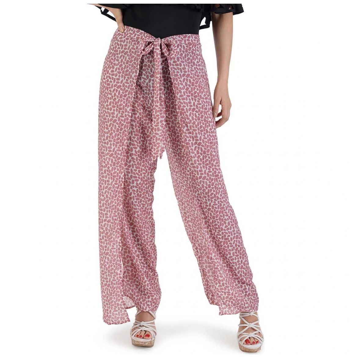 Pantalon envolvente online mujer