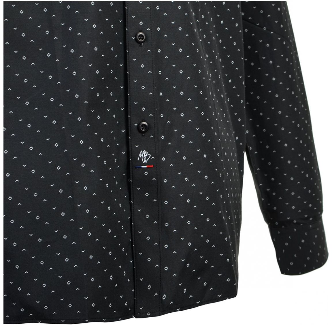 Camisa Manga Larga Estampada Michel Blanc 2111 para Hombre