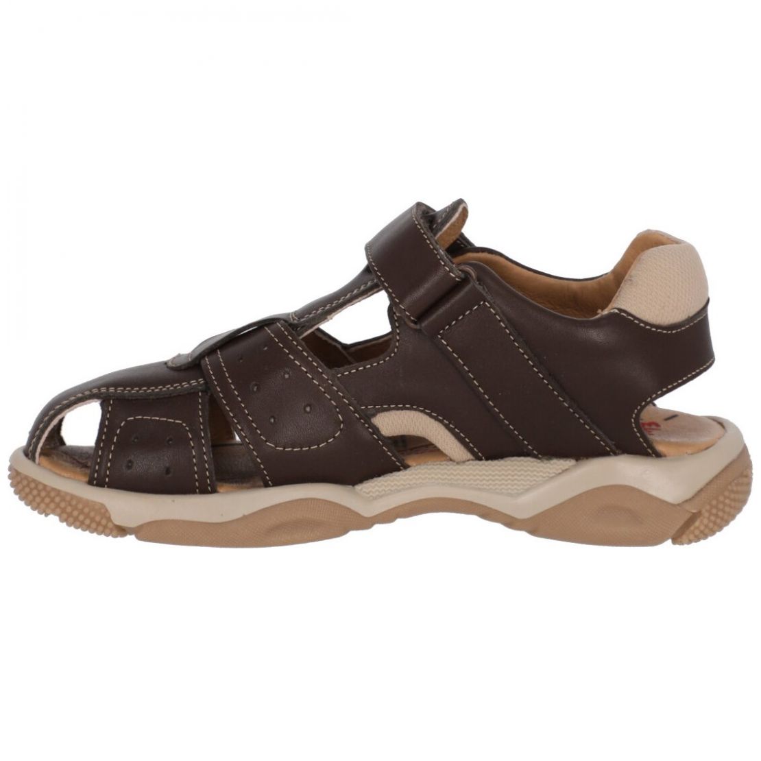 Huarache Cerrado 14-17 Marrón Elefante para Niño