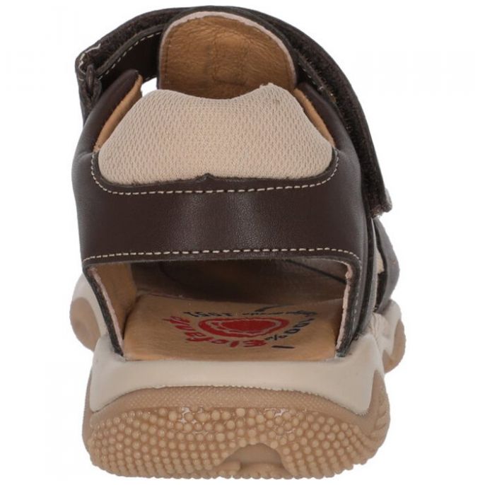 Huarache Cerrado 14-17 Marrón Elefante para Niño