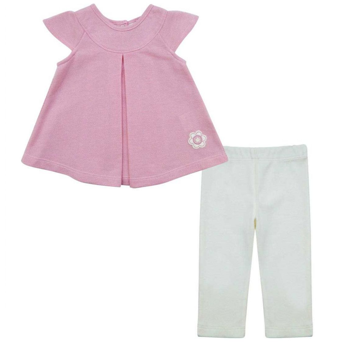 Conjunto De Bebé Niña De Dos Piezas En Color Rosa Liso · BABIDÚ · El - 3