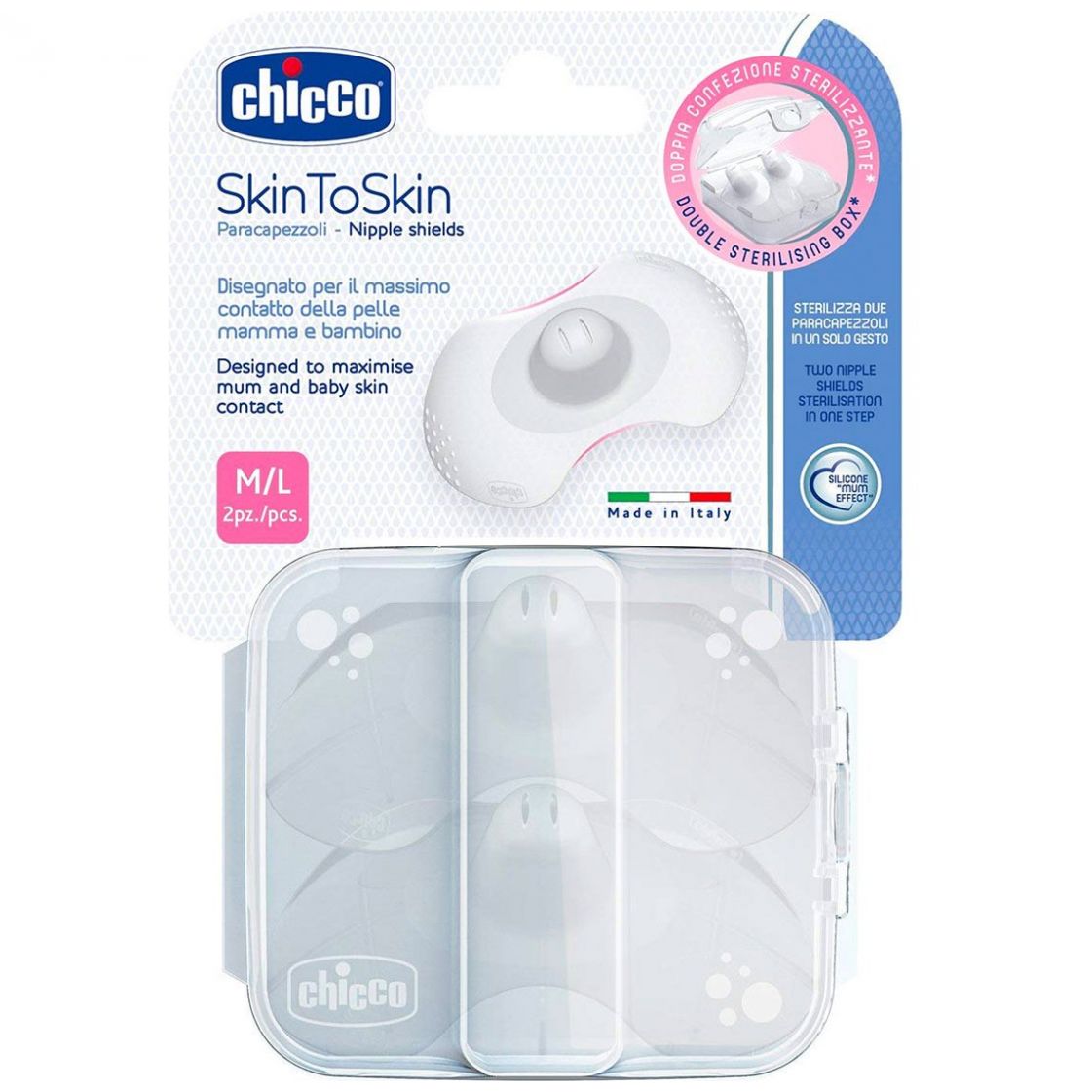 Protector para Pezón Skin Mediano Grande Chicco 90