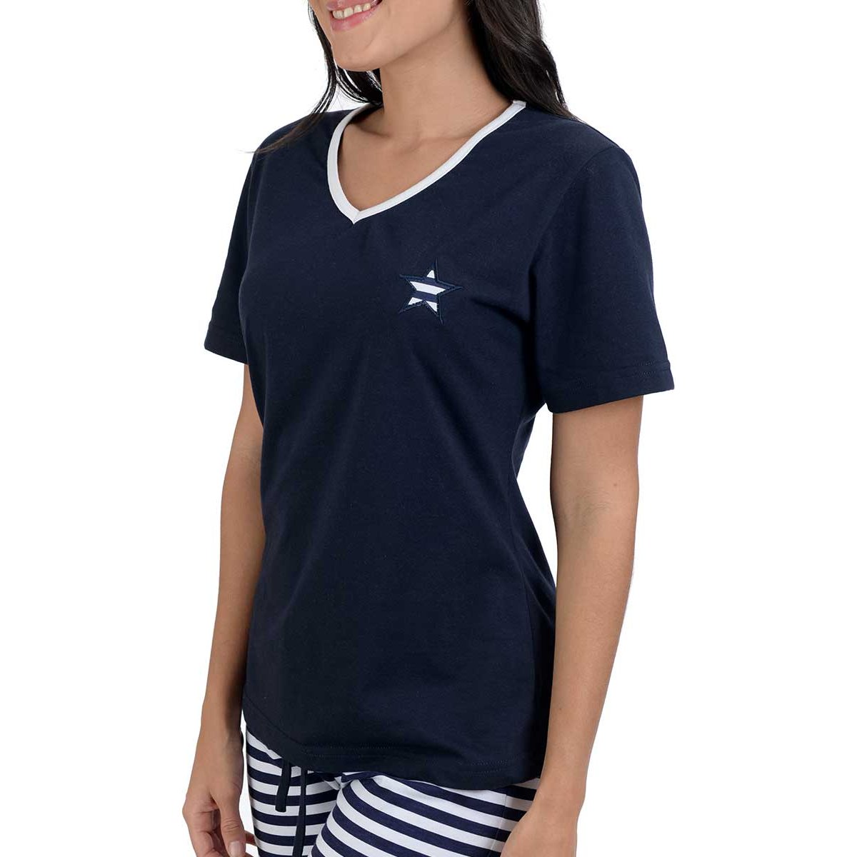 Pijama Chiffon de Tirantes-Capri-Pantuflas Isotoner