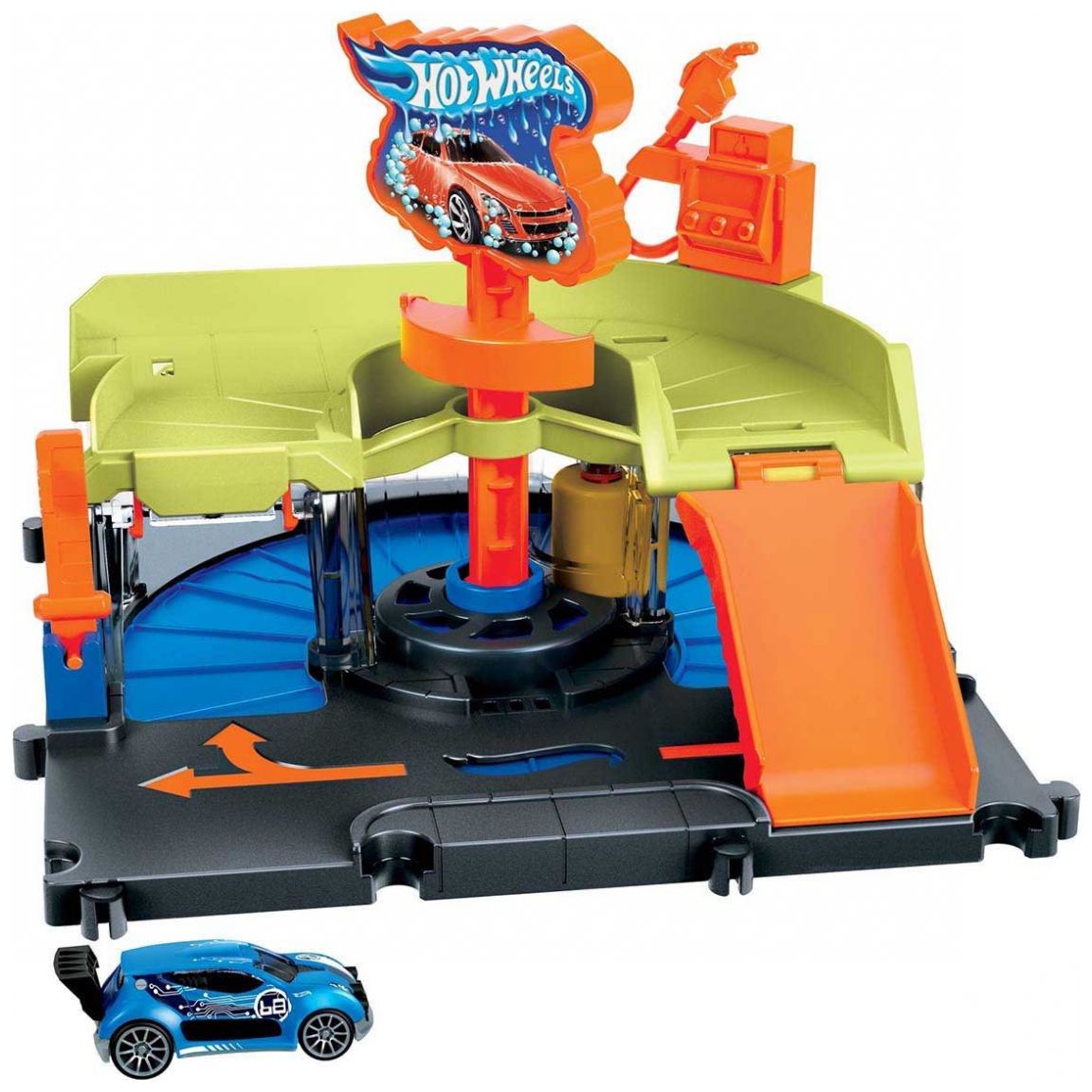 Autolavado de la Ciudad City Hot Wheels