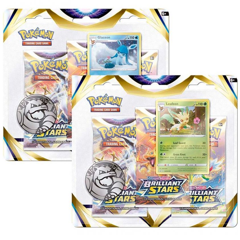 Sobre de Cartas Pokémon Tcg Brilliant Stars 3-Pack Blister