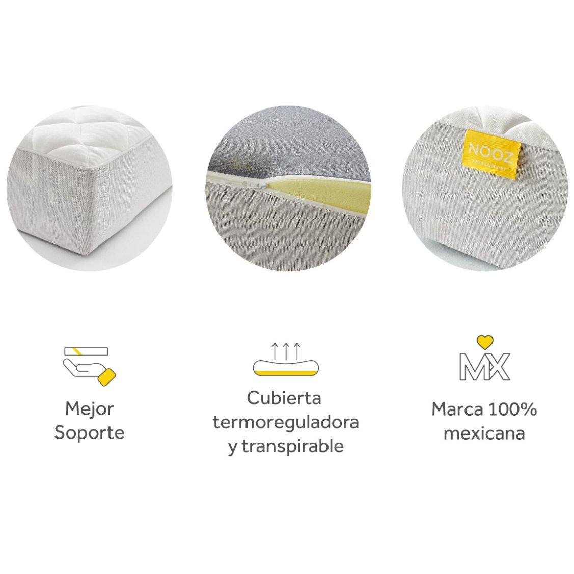 Colchón Individual High Support Nooz