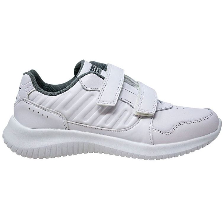 Tenis Escolar Velcro 18-21 Blanco Court para Niño