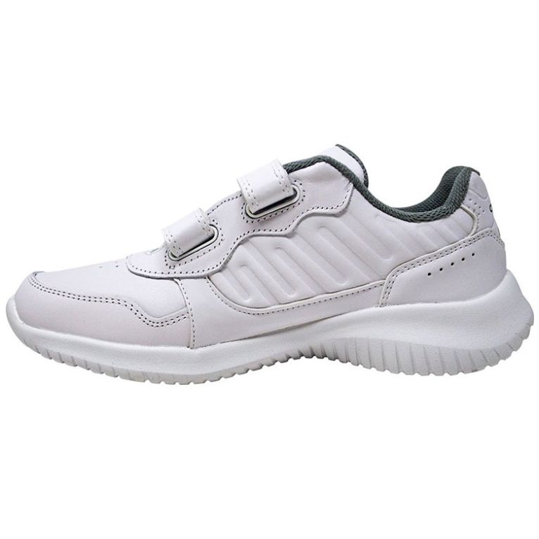 Tenis Escolar Velcro 18-21 Blanco Court para Niño