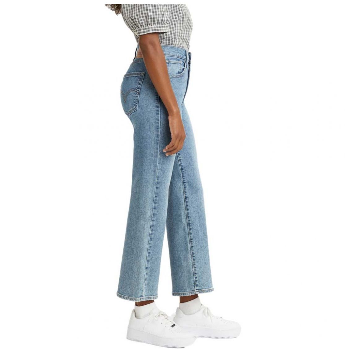 Levi's High Waisted Cropped Flare Jeans