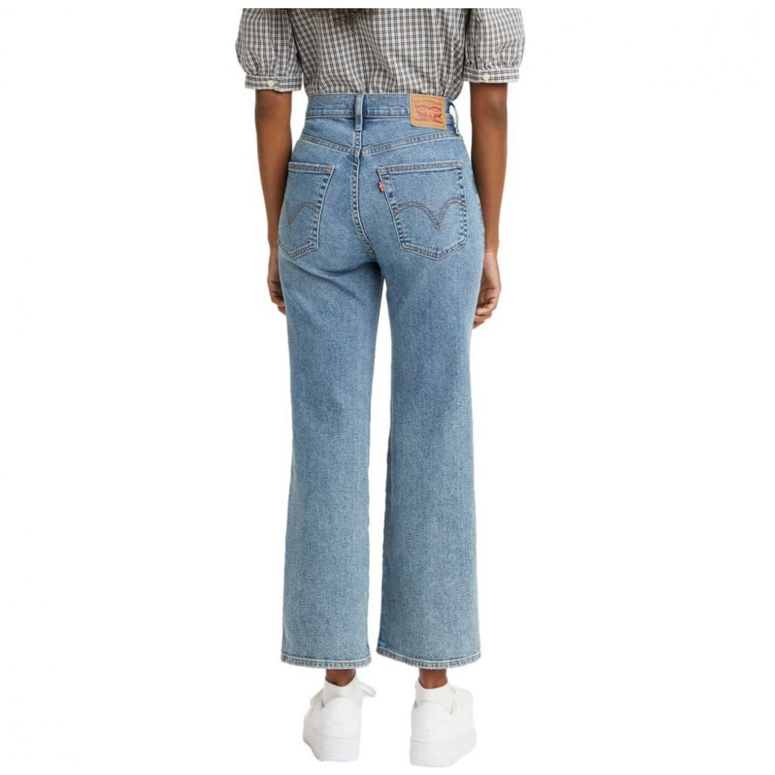 Levi's High Waisted Cropped Flare Jeans
