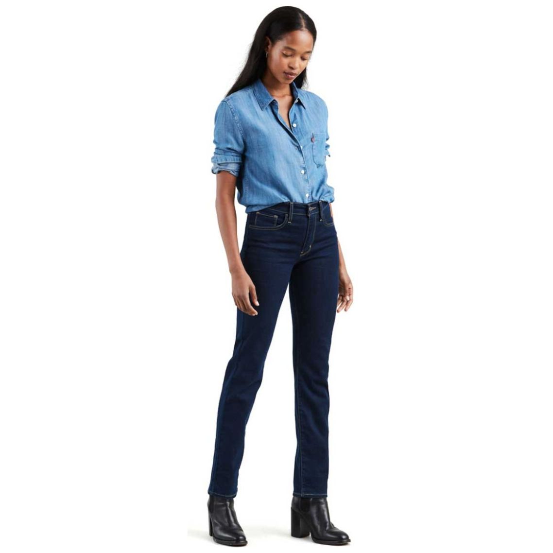 Jeans Recto Levi's Cintura Alta para Mujer Junior