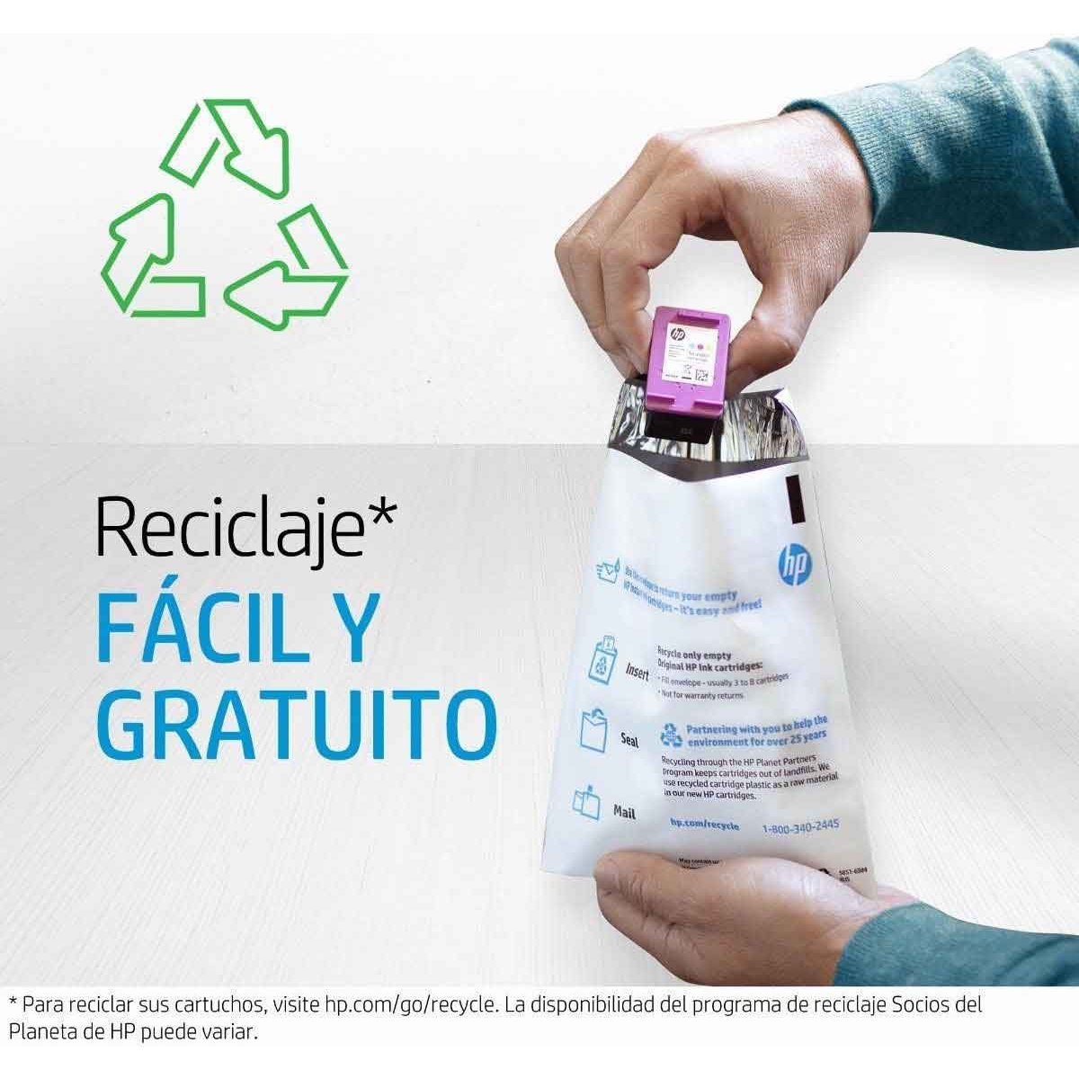 Cartucho de Tinta Hp 667 Tricolor Original (3Ym78Al)