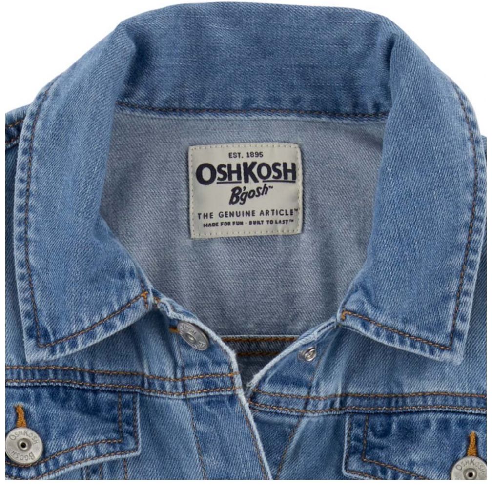 Chamarra Denim Oshkosh Modelo 3M979910 para Nina