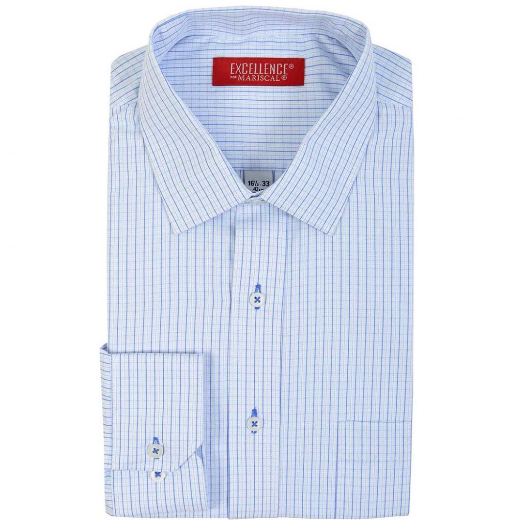 Camisa de Vestir Exc Mariscal Modelo Xv17T0109 para Hombre