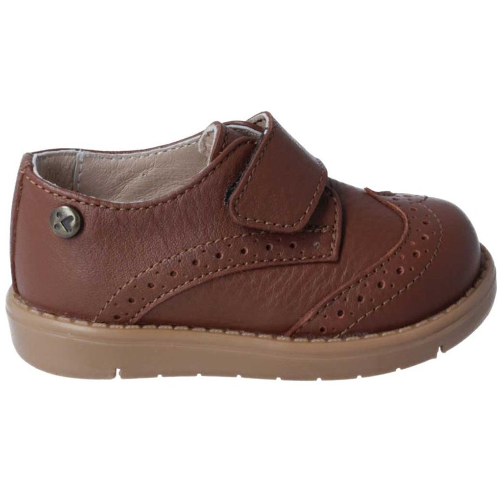 Bostoniano Betito Velcro 13-15 Miel Karsten para Niño
