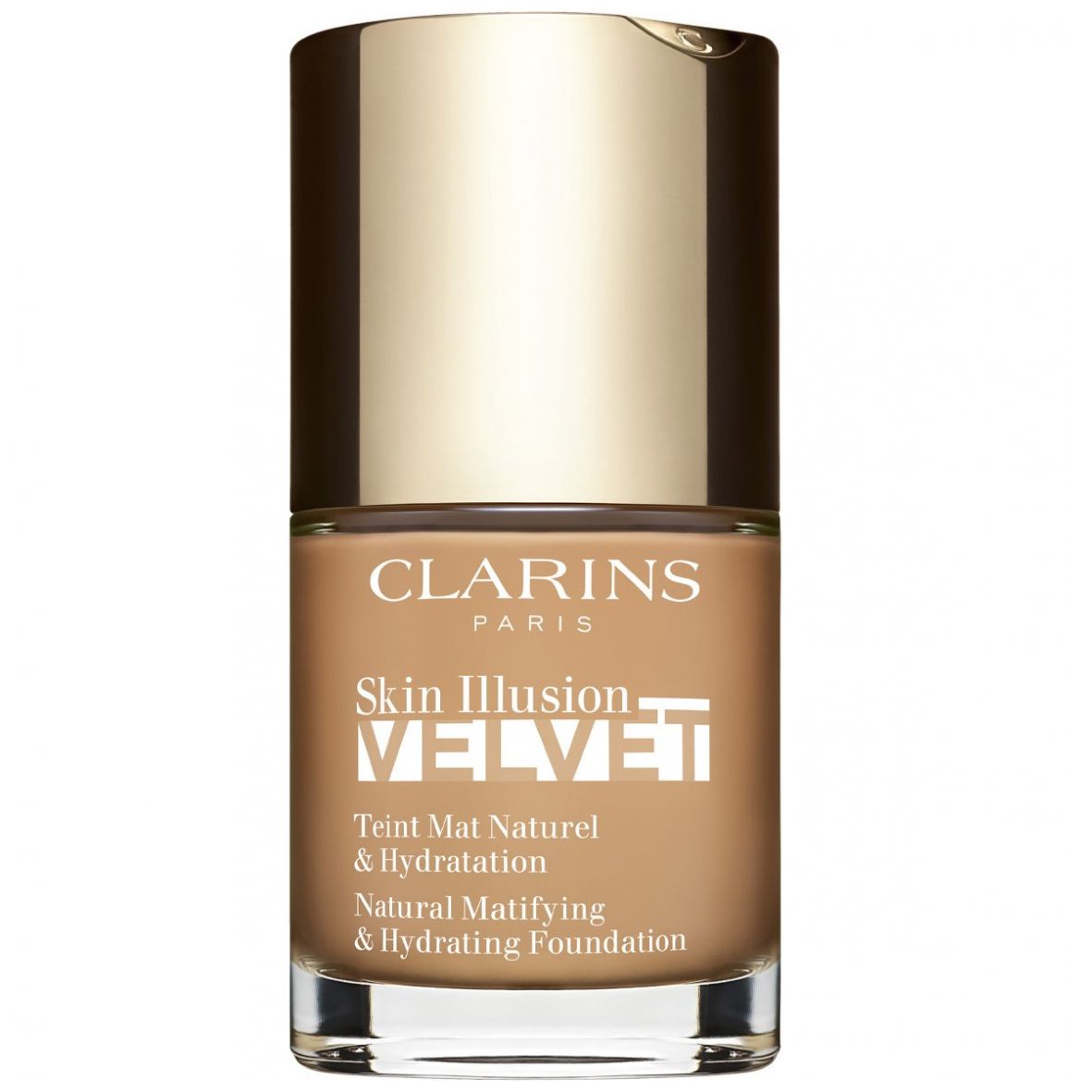 Base de Maquillaje en Suero Skin Ilusión Velvet 114N Cappuccino Clarins