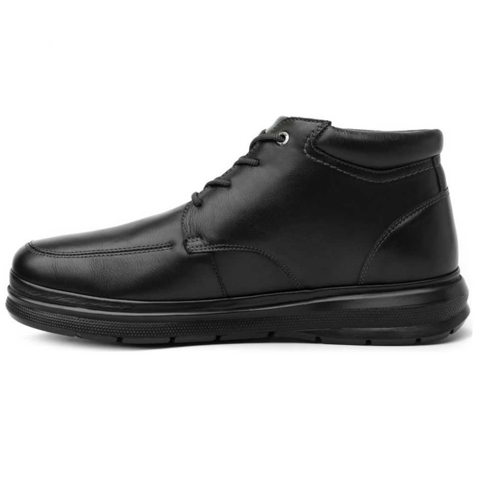 Bota de Piel Negra Quirelli Modelo 701208N para Hombre