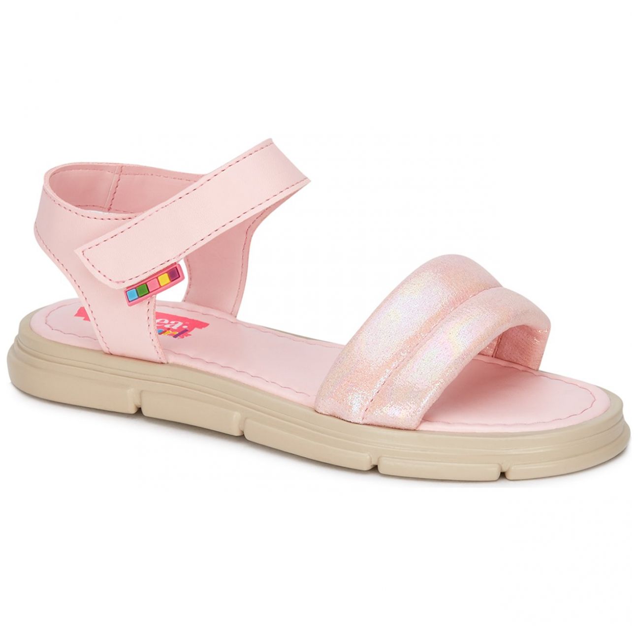Sandalia Casual Velcro 17-21 Rosa Andrea para Niña