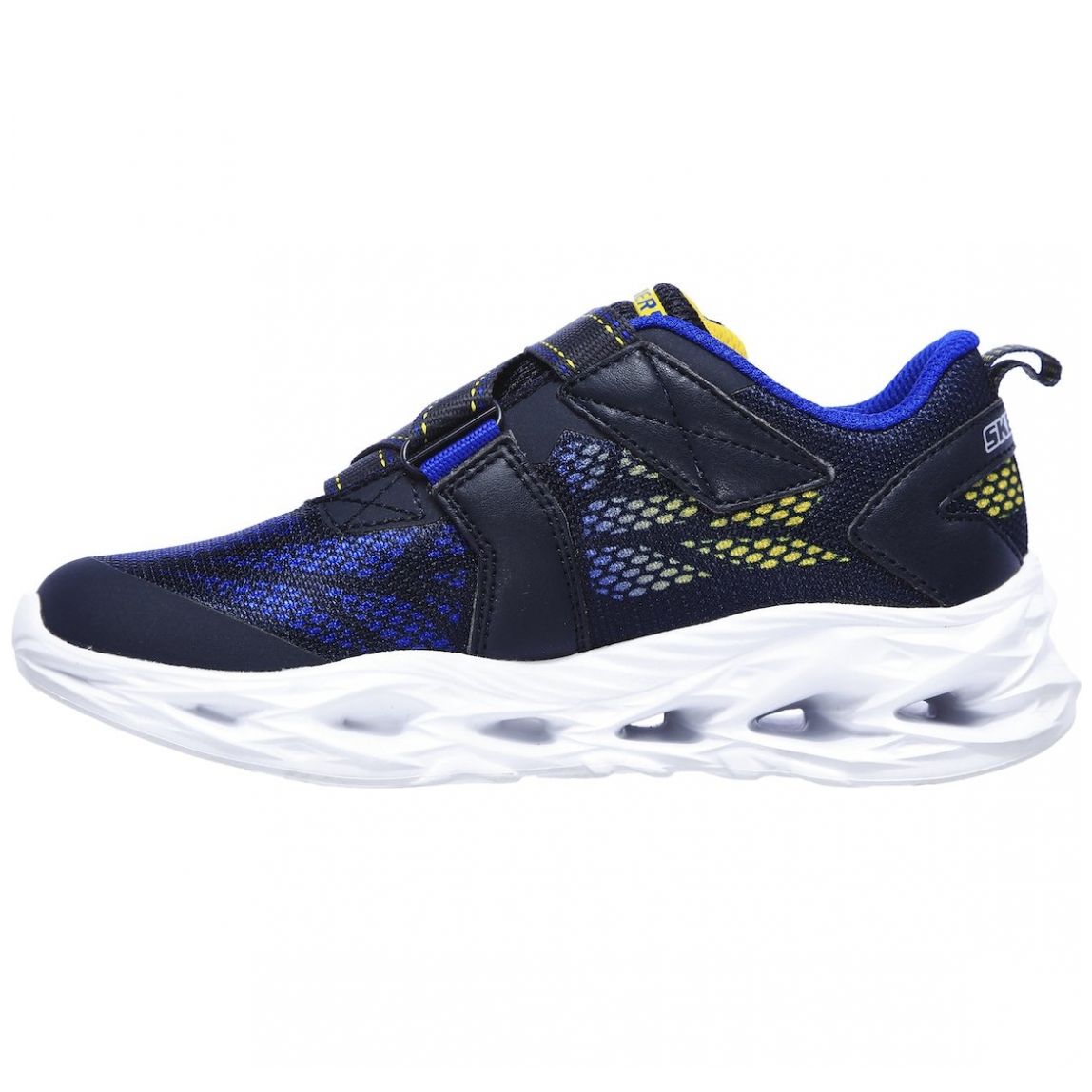 Tenis Vortex-Flash 17-22 Azul Amarillo Skechers para Niño