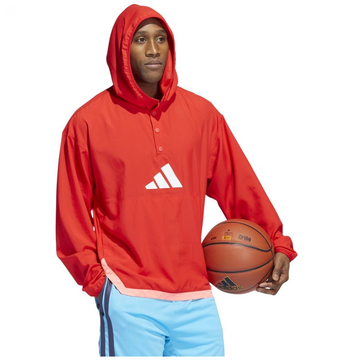 Sudadera Roja - Colección Adidas Core - Algodón Orgánico