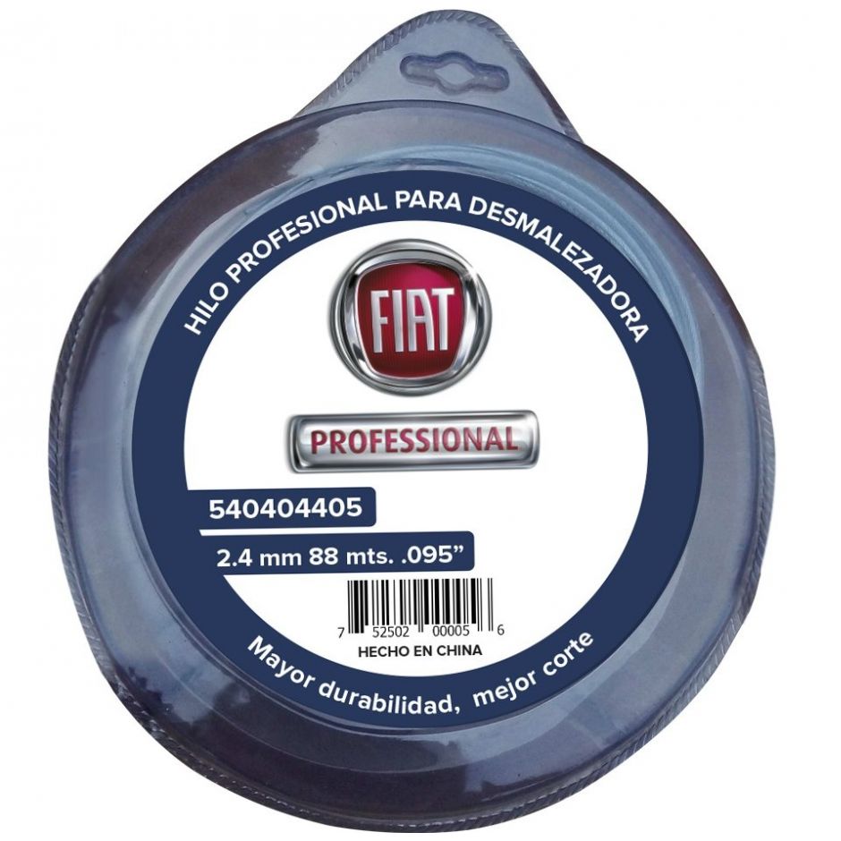 Hilo de Nylon para Desorilladora de .095", 2.4 Mm, Rollo de 88 Mt Fiat Professional