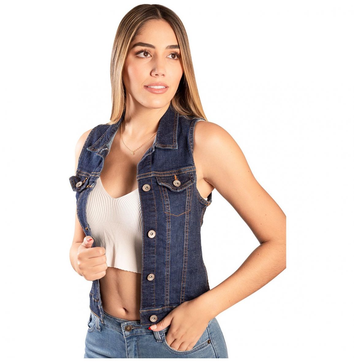 Chaleco Básico Bolsa Cartera Jeanswest