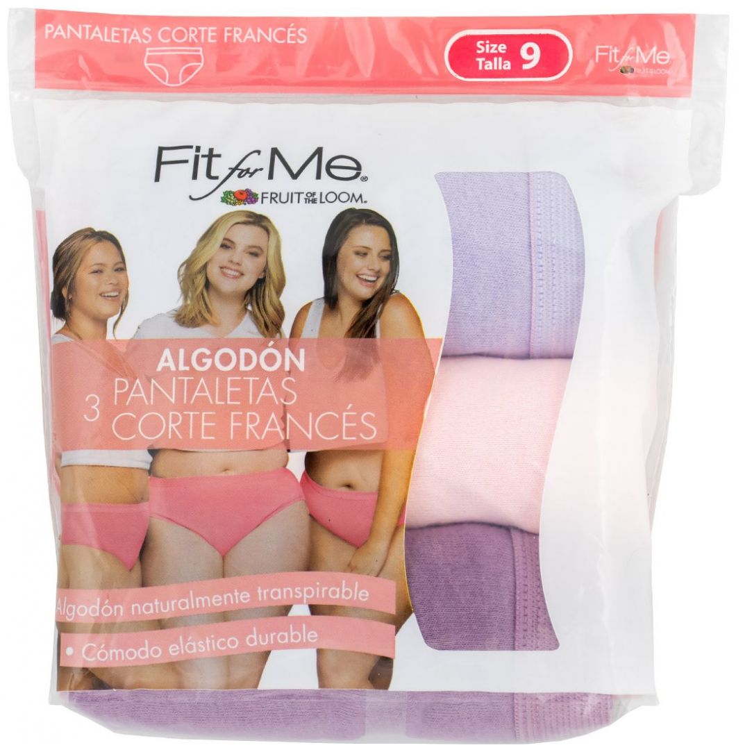 Panty 3P Fit For Me Fruit Of The Loom 3Dhppm2.103