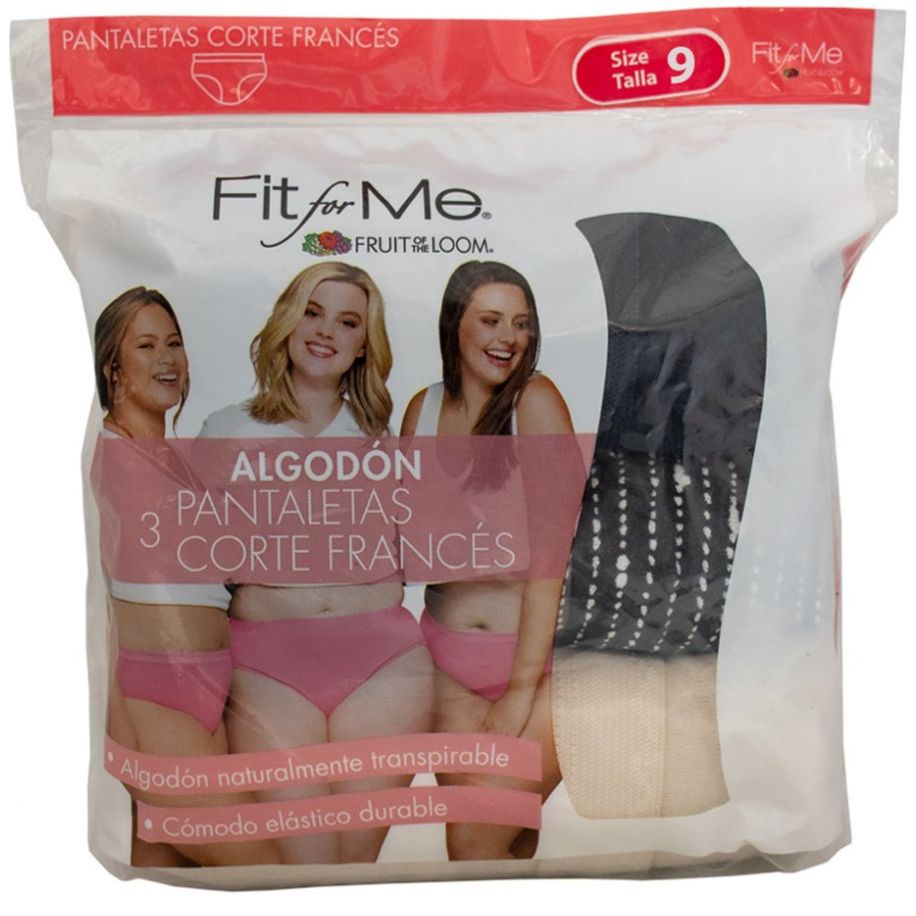 Panty 3P Fit For Me Fruit Of The Loom 3Dhppm2.103