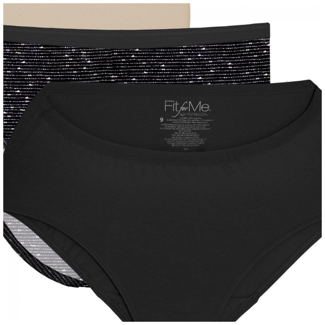Panty 3P Fit For Me Fruit Of The Loom 3Dhppm2.103
